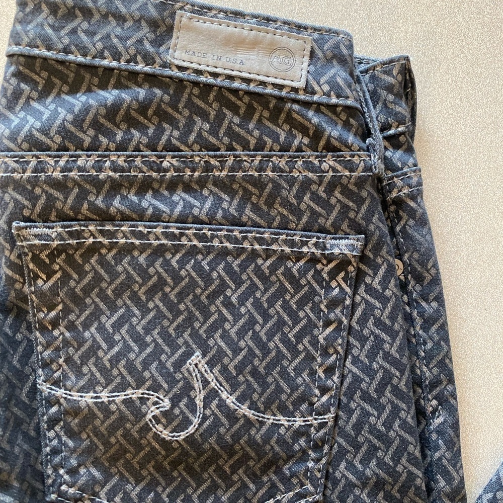 Ag Gray Metallic Basketweave Pattern Metallic Abs… - image 3